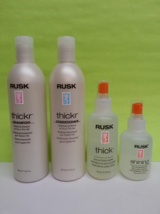 Rusk Thickr Shampoo & Conditioner For Fine or Thin Hair Rusk Thick Body and Texture Amplifier