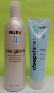 Rusk Designer Collection Jele Gloss Bodifying and Shine Lotion & Rusk Deepshine Phyto-Marine Lusterizer