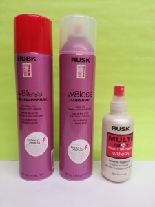 RUSK w8less PLUS HAIRSPRAY Extra Strong Hold & strong hold, Rusk W8less Multi 12 in 1 Miracle Leave in Treatment