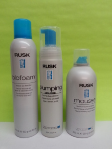 Rusk Blofoam Texturizer and Root Lifter, Plumping Mousse & Mousse Maximum Volume and Control